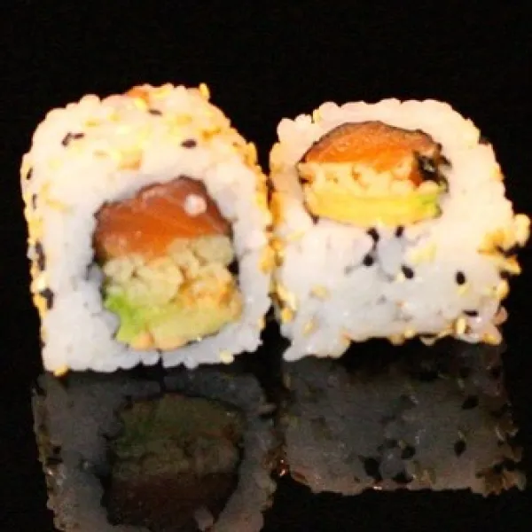 Salmón y tempura (4u)