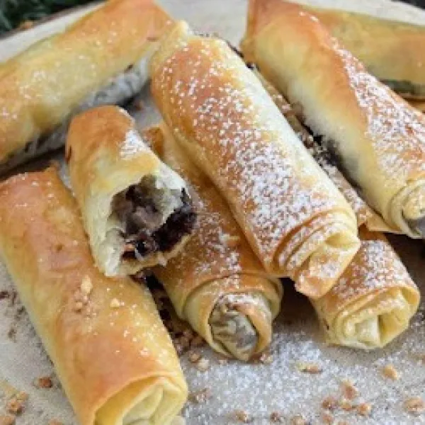 Rollito de chocolate frito (5u)