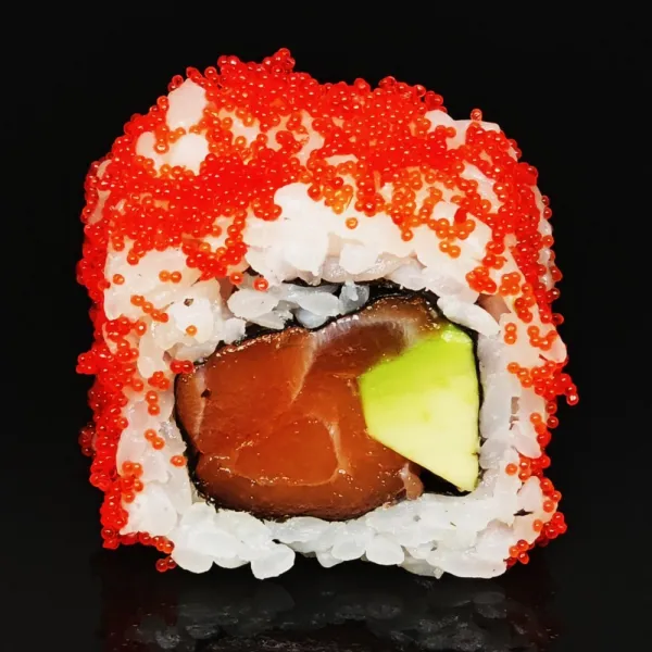 Tobiko salmón y aguacate (4u)