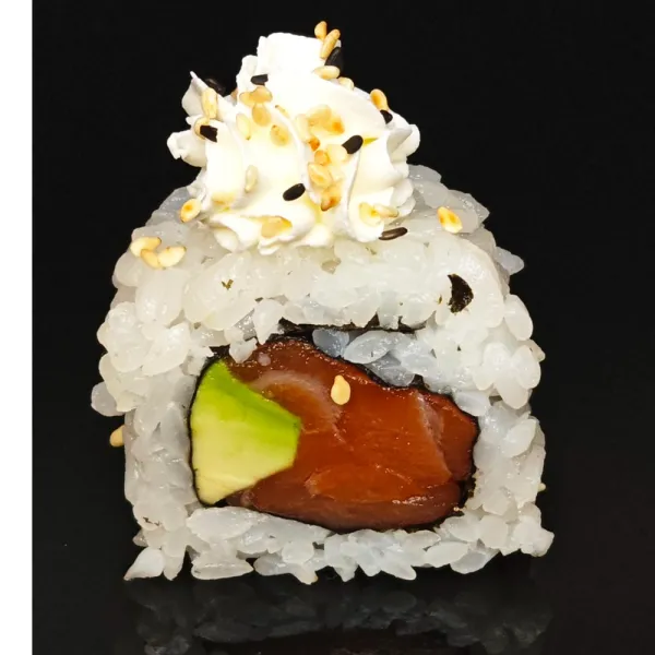 Salmón aguacate y queso (4u)