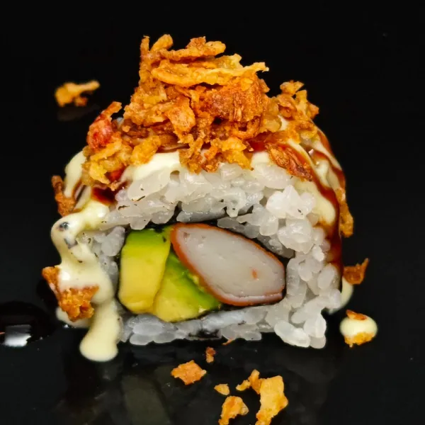 Surimi y cebolla frita (4u)