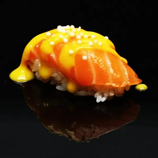 Salmón con perlas (2u)