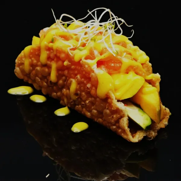 Taco Salmón y mango (1u)